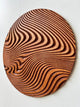 Hand-Carved Geometric Circle Wood Wall Art – Rustic Handmade Wooden Wall Decor & Hanging