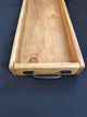 Handmade Reclaimed Wood Serving & Centerpiece Tray – Rustic Wood Tray with Iron or Brass Handles