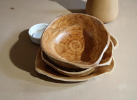 Natural Edge Acacia Wood Bowl – Organic Wooden Serving Bowl, Rustic Handmade Tableware