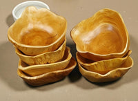 Natural Edge Acacia Wood Bowl – Organic Wooden Serving Bowl, Rustic Handmade Tableware